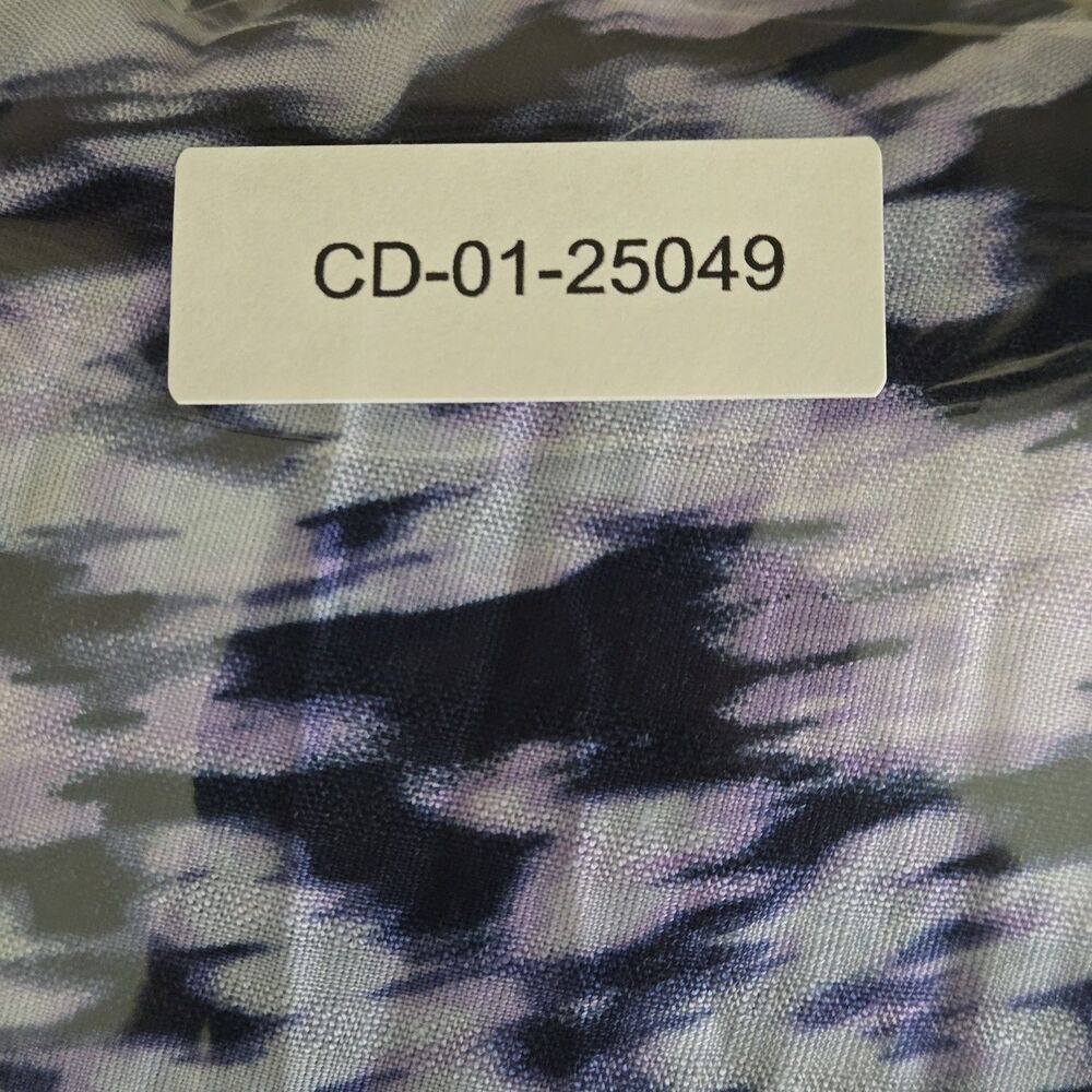 NWT Terra & Sky Blue Purple Tie Dye Smocked Midi Dress 1X - Picture 9 of 9